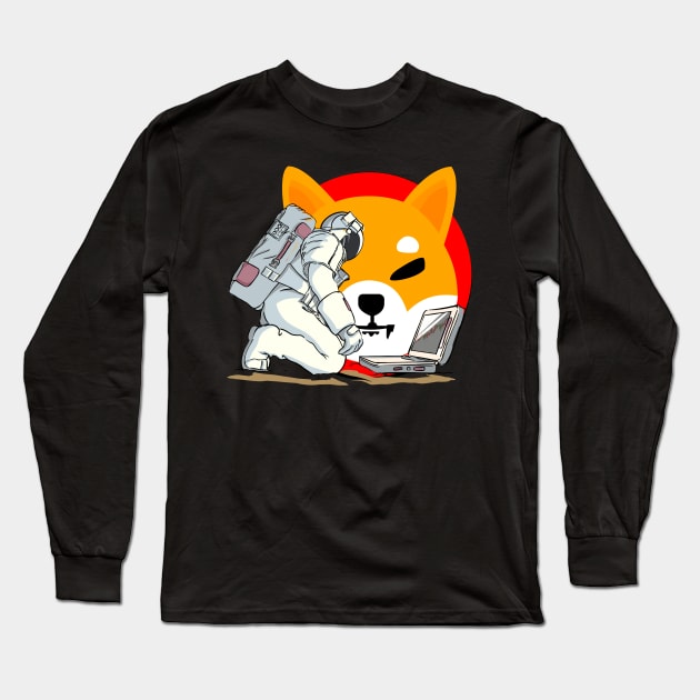 Shiba inu token shiba coin Theta Crypto coin Crytopcurrency Long Sleeve T-Shirt by JayD World